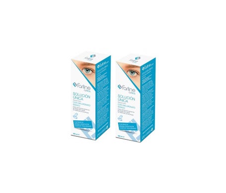 Farline Óptica Solución Única Hialurónico Lentes Contacto 2x500ml