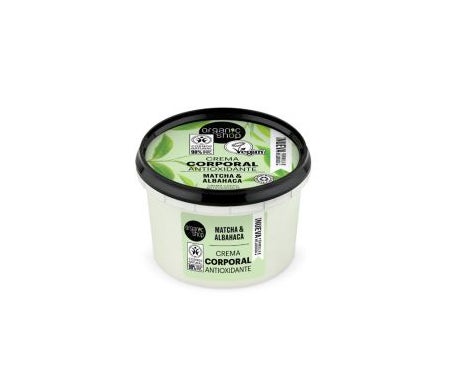 Organic Shop Crema Corporal Antioxidante Matcha y Albahaca 250ml
