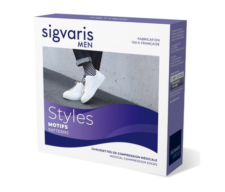 Sigvaris Estilos 2 Calcetines Hombre Crudo Blanco S Normal 1 Unidad