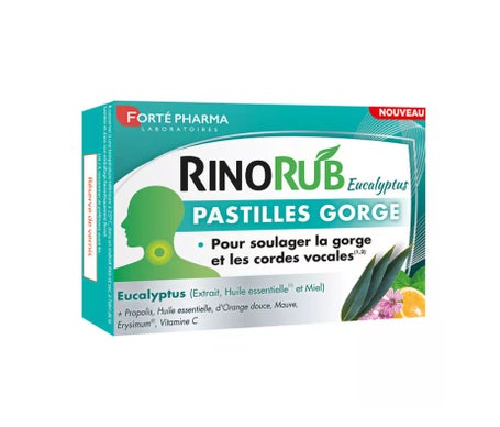 Forté Pharma RinoRub Eucalipto Pastillas Garganta 20comp