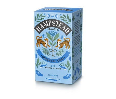 Hampstead Tea Oriental Chai Infusión Bio 20 Sobres