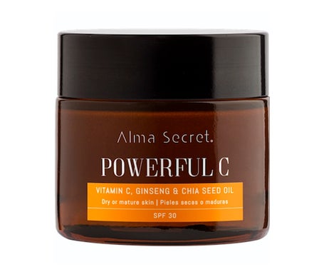 Alma Secret Antiedad Iluminadora Con Vitamina C, Ginseng y Chía SPF30 50ml