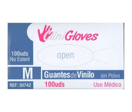 CliniGloves Guante Vinilo sin Polvo Talla XL 100uds
