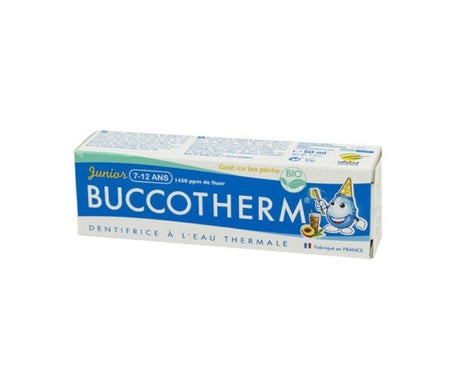 Buccotherm Junior Dentifrice 7-12 Ans Goût Ice Tea Pêche 50ml
