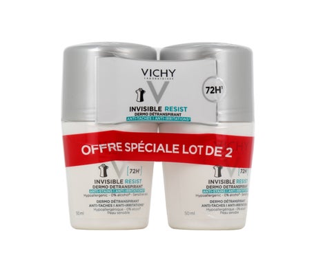 Vichy Déodorant Roll-On 72H Invisible Resist 2x50ml