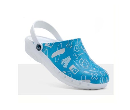 Oden Fusion Zuecos Print Blue T38 2uds