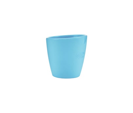 Chicco Mini Vaso De Silicona Azul 6m+ 1ud
