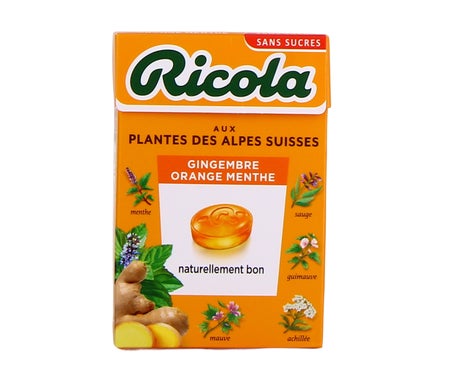 Ricola Caramelo Jengibre Menta Naranja 50 gr