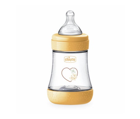 Chicco Biberão Perfect 5 Eco+ Silicone 150ml Amarelo 1 Unidade