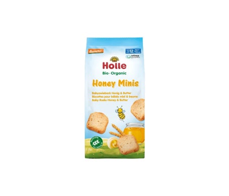 Holle Honey Minis Organic Baby Rusk Honey and Butter +12M 100g