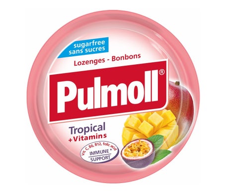 Pulmoll Bonbons Tropical + Vitamins 45g