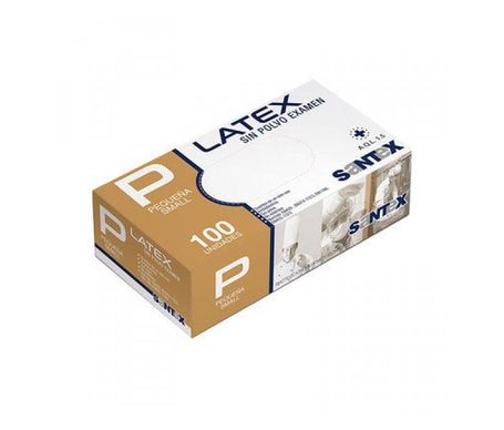 Santex Guantes Latex Sin Polvo Pequeños 100uds