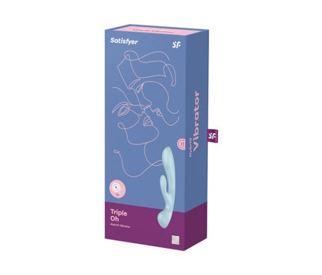 Satisfyer Triple Oh Vibrador Híbrido Azul 1ud