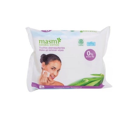Masmi Toallias Removedor De Maquiagem 0% Alcohol 20uds