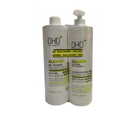 Oho+ Pack Gel de Baño + Loción Corporal 2x750ml