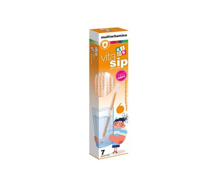 Vitasip Kids Calcium Straws Naranja 7uds