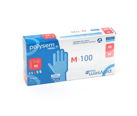 Polysem Guantes Nitrilo Sin Polvo TM 100uds