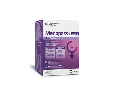 NS Menopass+ GineProtect Día y Noche 60comp