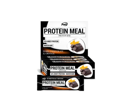 PWD Nutrition Protein Meal Chocolate Negro y Naranja 12x35g