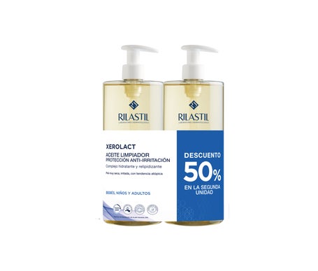 Rilastil Xerolact Aceite de Ducha Limpiador 2x1000ml