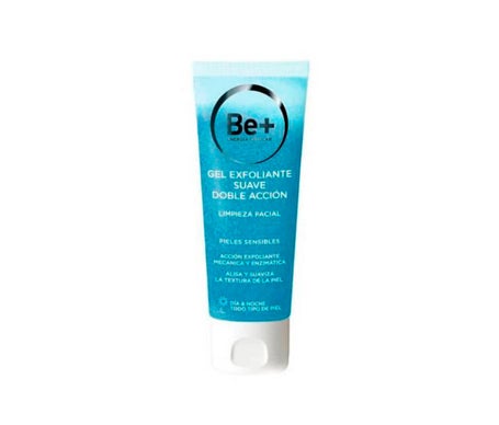Be+ gel exfoliante suave doble acción 75ml