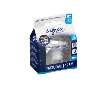 Difrax Chupete Natural Noches 12 Meses +