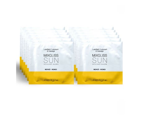 Mixgliss Lubricante Base Silicona Aroma Monoi 12x4ml