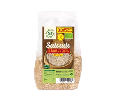 Solnatural Salvado Avena sin Gluten Integral Bio 300g