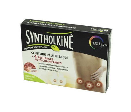 SyntholKiné Set Faja Calor + 4 Recambios Autocalentables