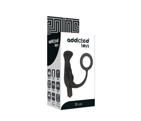 Addicted Toys Black Prostate Vibrator 10cm 1ud