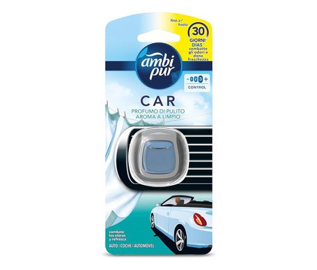 Ambi Pur Car Ambientador Desechable Aroma Limpio 125 g | Natural Doctor
