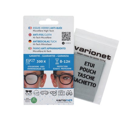 Varionet Paño Microfibra Anti Vaho Lentes 1ud
