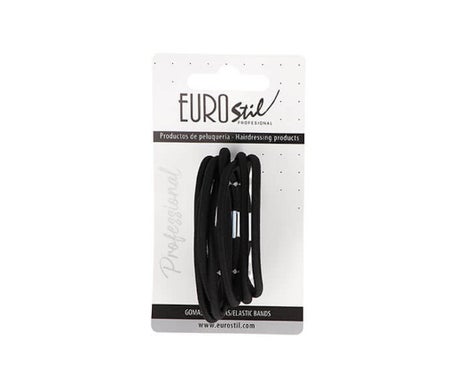Eurostil Gomas Gruesas Negro 8uds