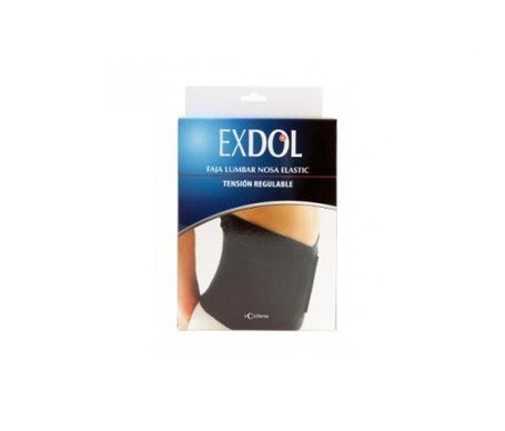Exdol Faja Lumbar Elástica Transpirable negro T-S 1ud