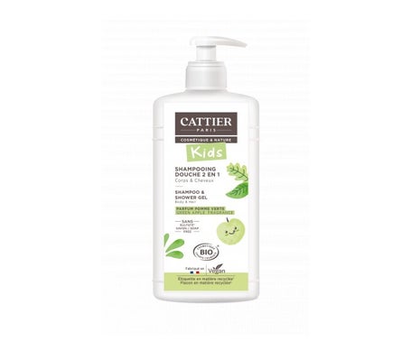 Cattier Champú y Gel Ducha Manzana Verde 500ml
