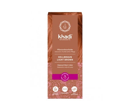 Khadi Tinte Castaño Claro 100% Vegetal 100g