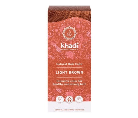Khadi Tinte Castaño Claro 100% Vegetal 100g