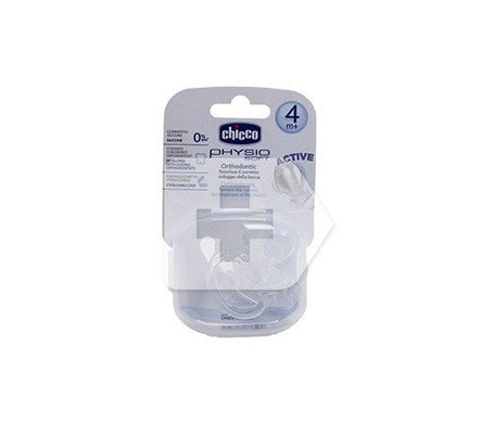 Chicco® Physiosoft chupete silicona todogoma anatómico 4M+ 1ud