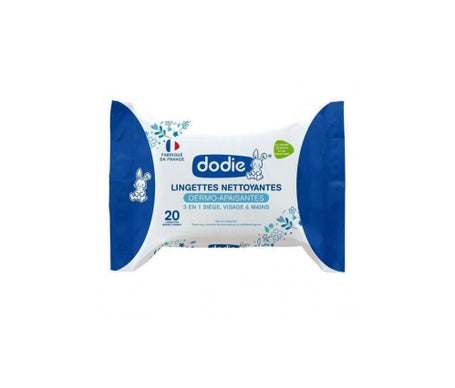 Dodie Baby wipes Gentle Dermo-soothing 3 in 1 Pocket Size (x20 Units)
