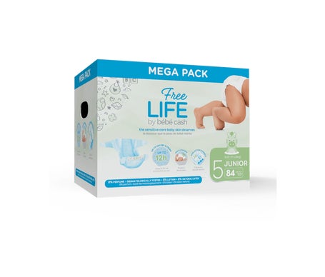 Freelife Pañales Bebé 11/16kg Talla 5 84uds