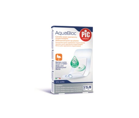 Pic Solution Aquabloc Antibact Esteril 10X15Cm 5 Uds