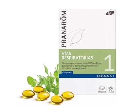 Pranarôm Oleocaps+ 1 Vías Respiratorias BIO 30caps