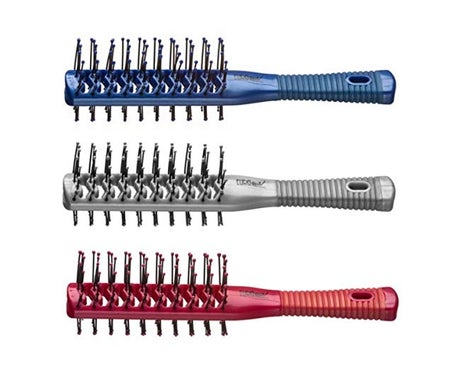 Eurostil Doble Mango Cepillo Esqueleto Bicolor Goma Tunel Colore