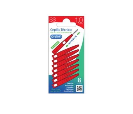 Oratek Cepillo Interdental Retractil 1 Mm Blister 8 Unidades