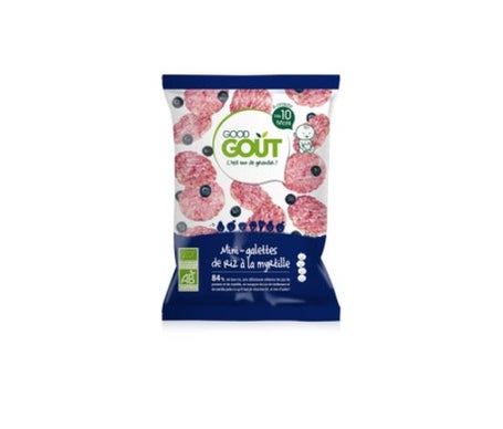 Mini-Galetas de Arroz con Arándanos Orgánico Ds 10 Meses 40g