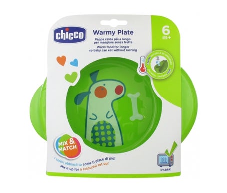Chicco Children's Plate Pappacalda 6m+ green - Vajillas para bebés