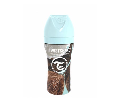 Twistshake Biberon Anticolico 330ml Coco Acero 1ud