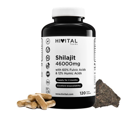 HIVITAL Shilajit puro 46000 mg 120 cáps