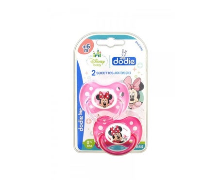 Dodie Chupete Anatómico SIlicona Minnie +6m nº64 2uds