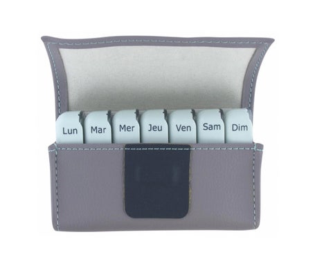 Pilbox Mini Pastillero Hebdomadaire Gris 1ud